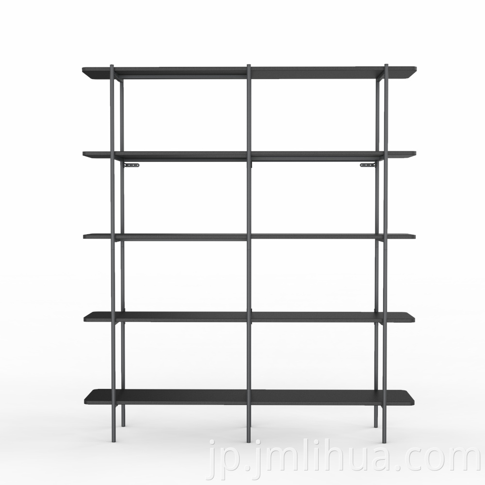 black wide shelf 